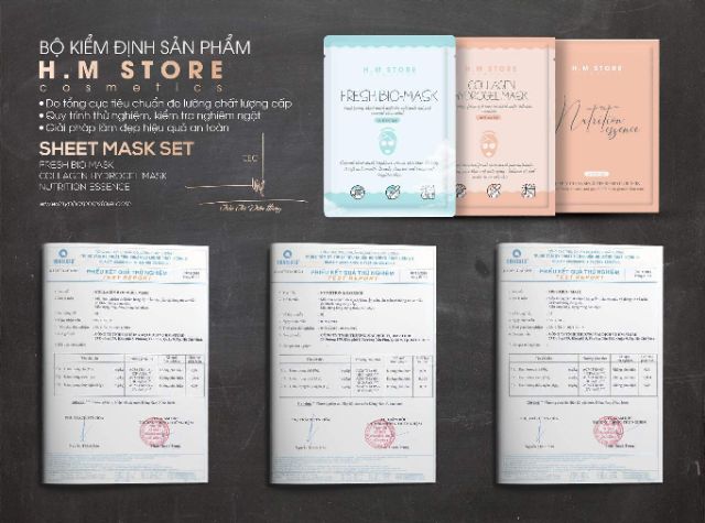 Bộ mặt nạ dưỡng chất của HM STORE