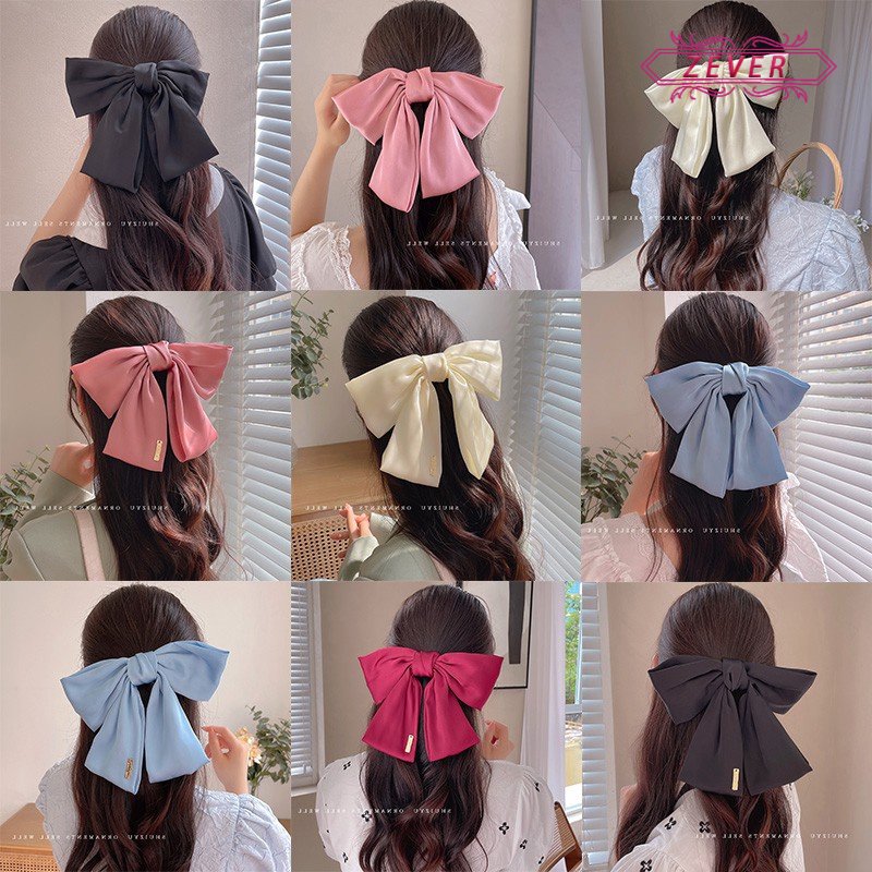 Kẹp Tóc Hình Nơ Phong Cách Hàn Quốc