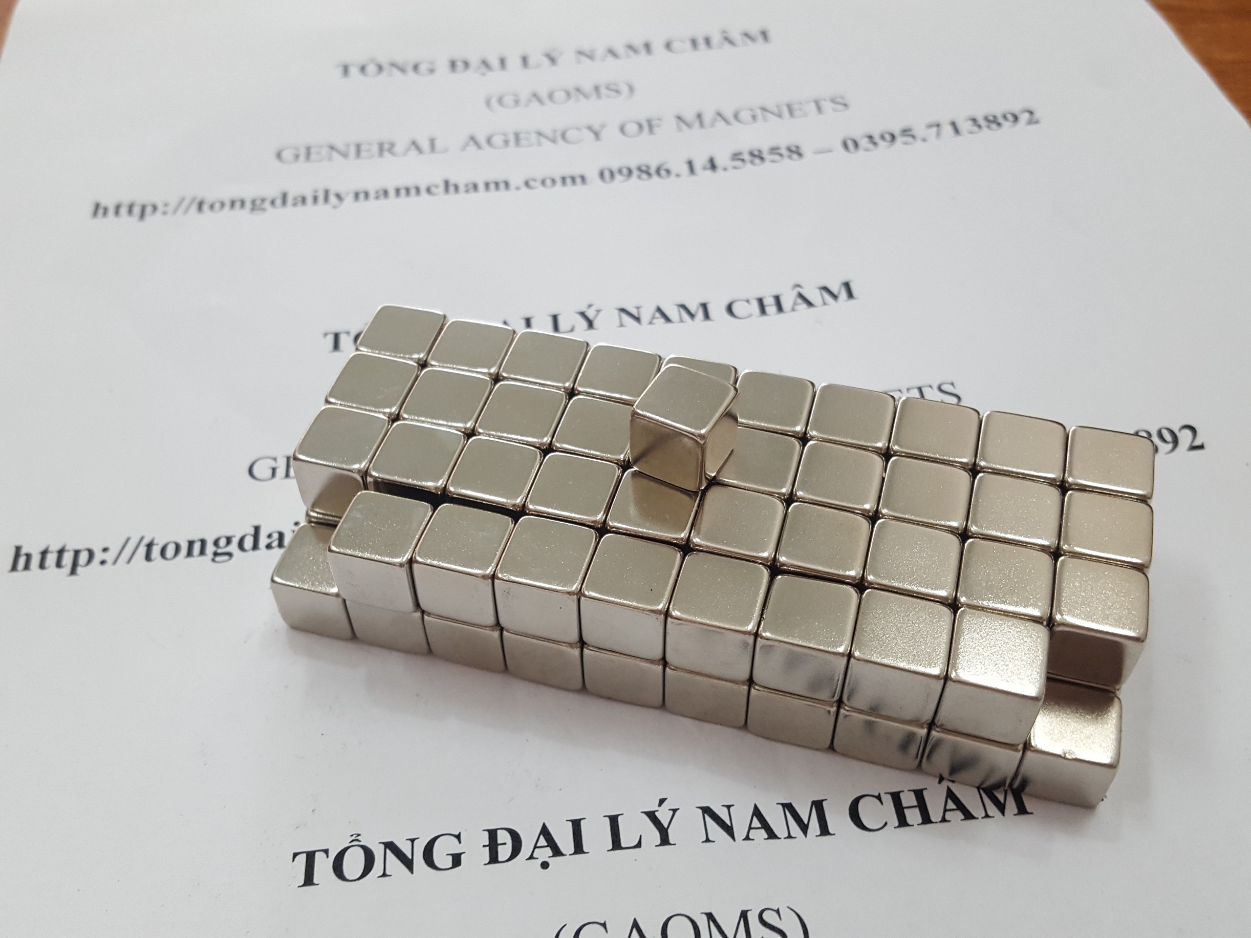 5 viên nam châm vuông 10x10x10mm