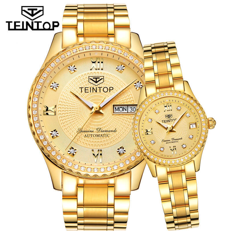 Đồng hồ đôi Teintop T8629-5 Chính Hãng Mỹ Đồng hồ chính hãng, Fullbox, Kính sapphire chống xước, Chống nước, Mới 100%