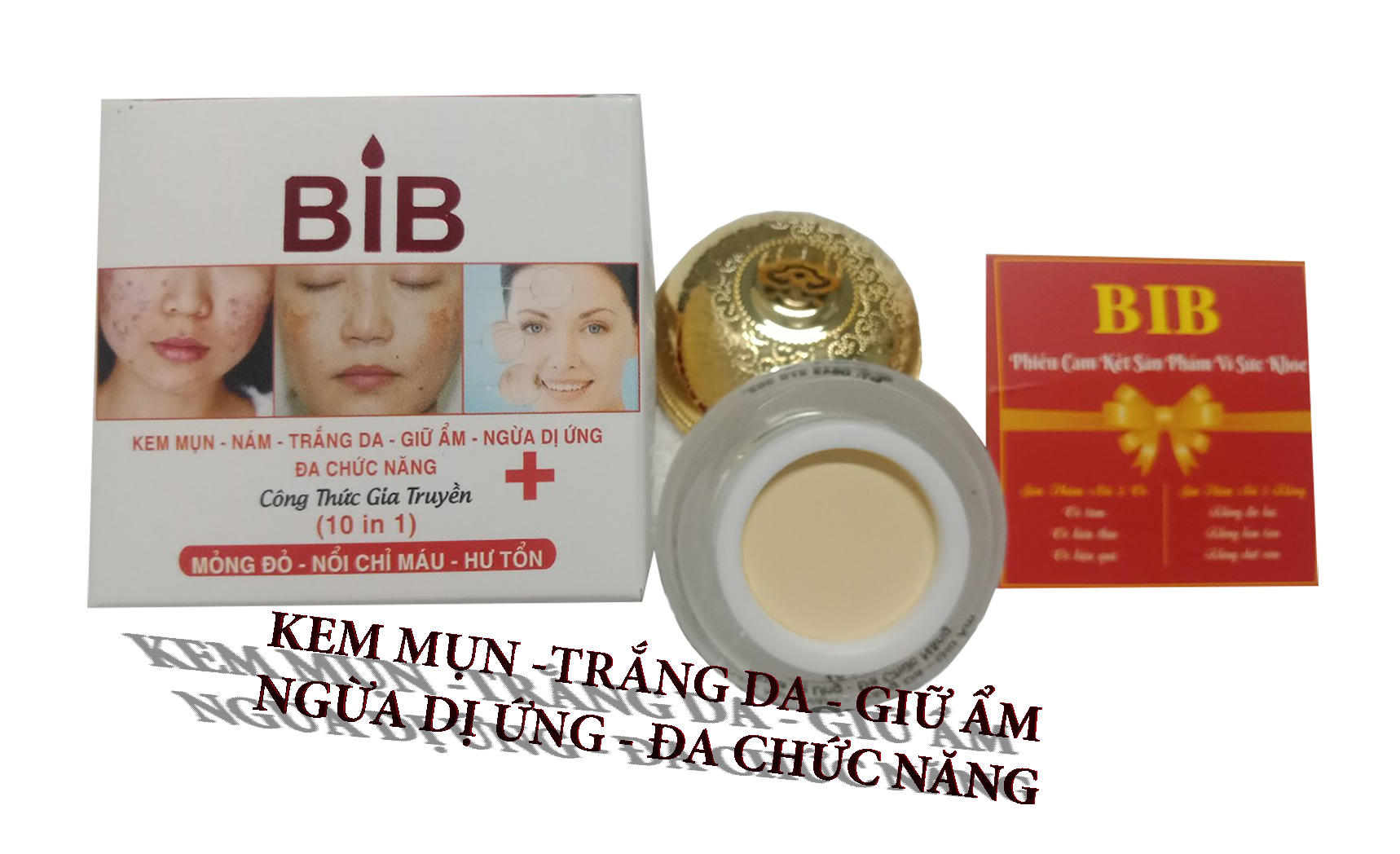 KEM DƯỠNG DA MẶT BIB 10 IN 1 16G