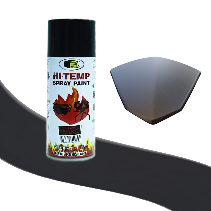 Sơn Xịt Chịu Nhiệt Độ Cao Bosny No.1200 (Đen Mờ)