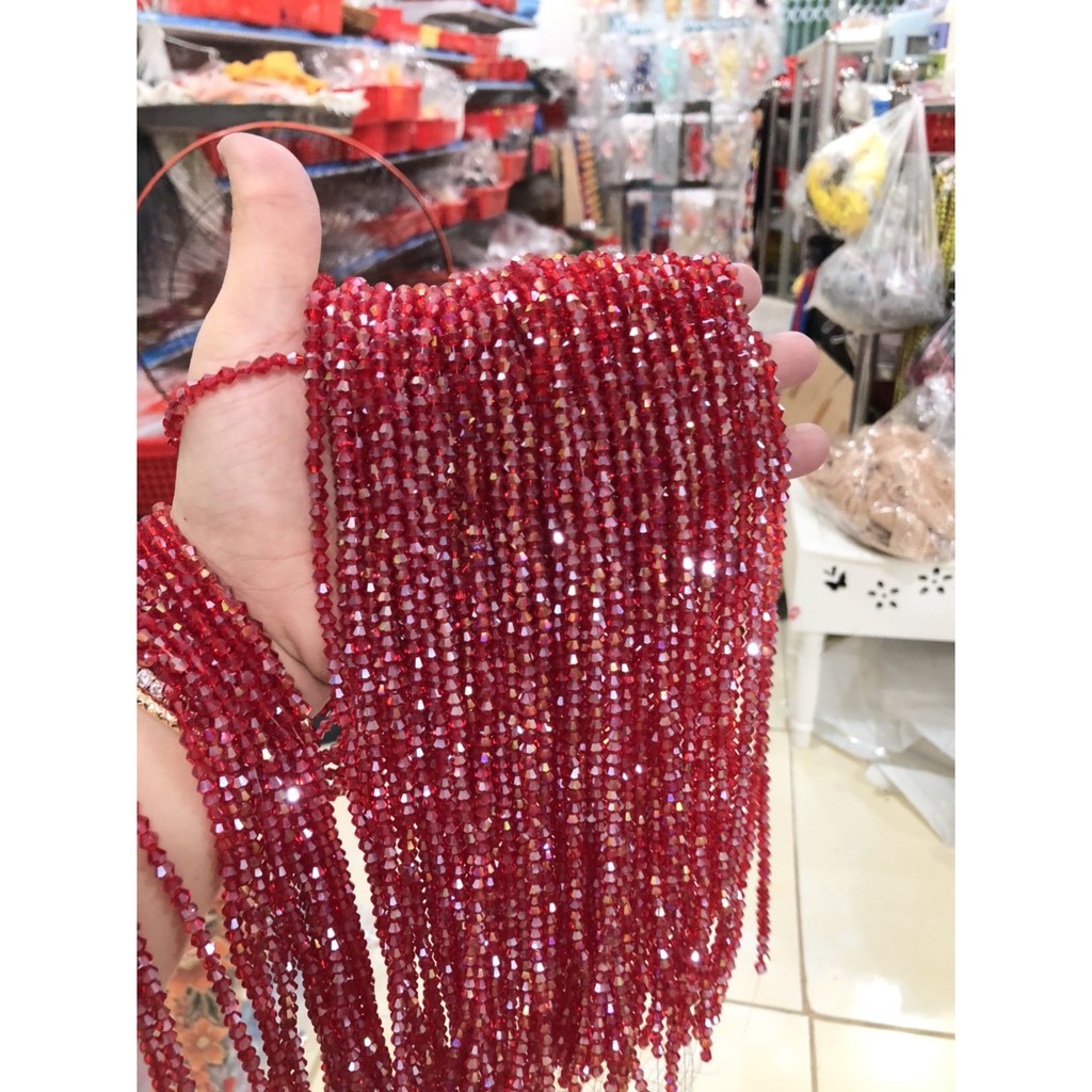10 dây Pha Lê đá cừ 7 màu