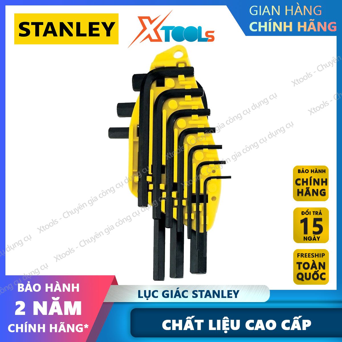 Stanley 69-ley10 PCs hex key set. Hexagon lock or used to fire-open hex shaft nuts blended thread made from alloy