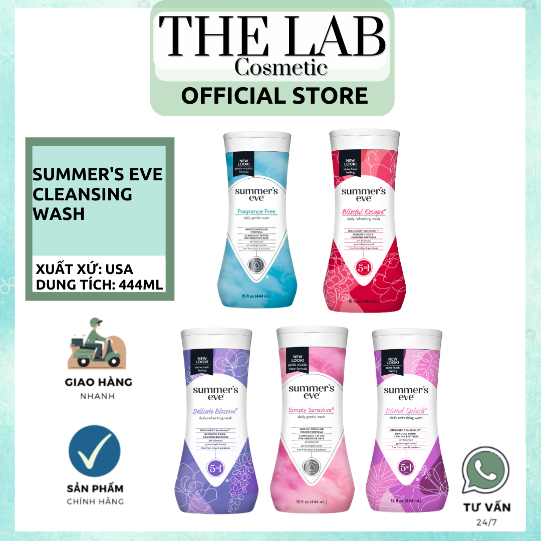 [Nhiều Size - Đủ Mùi] Dung Dịch Vệ Sinh Phụ Nữ Summer's Eve Cleansing Wash