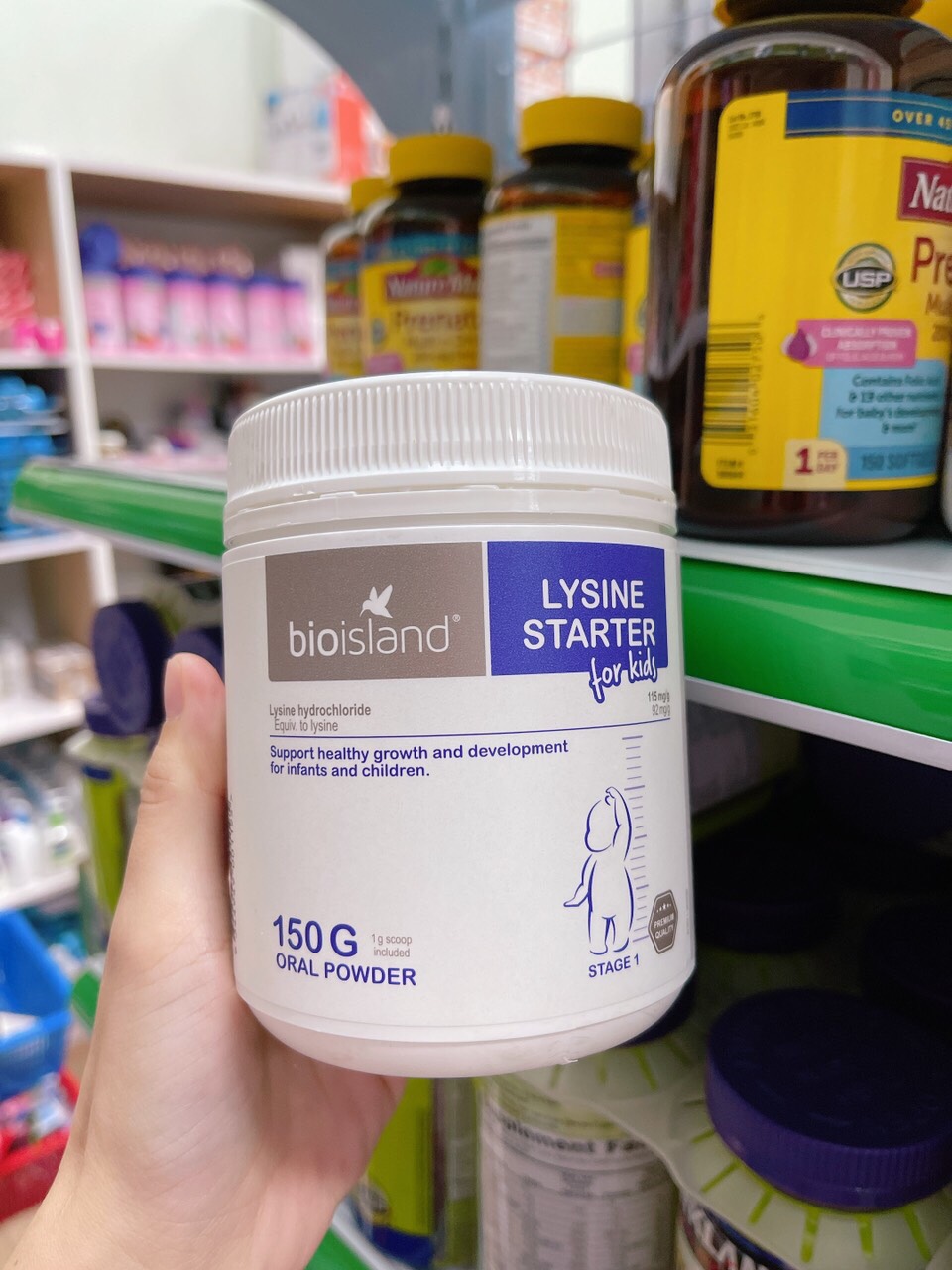 Lysine bột tăng chiều cao cho bé Úc