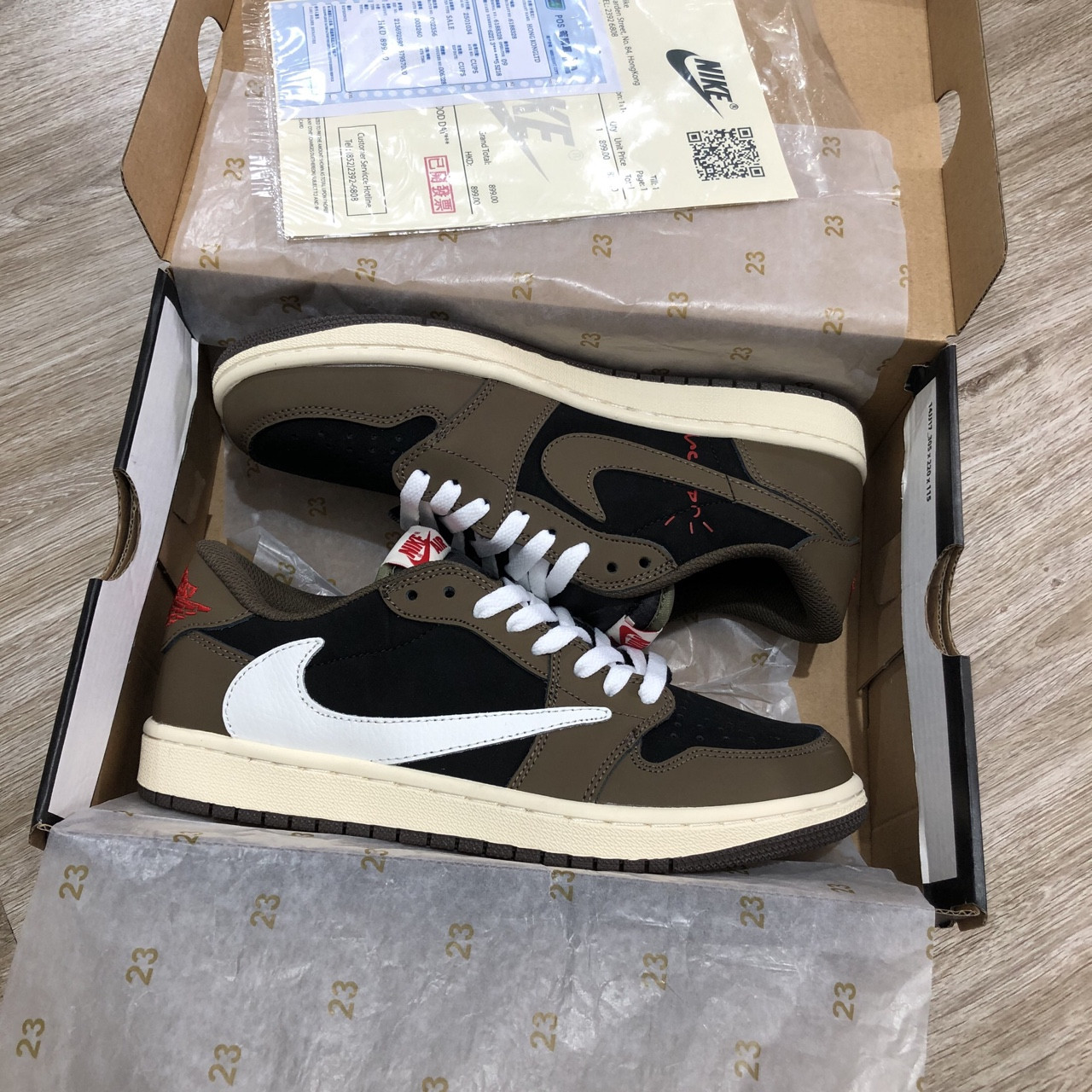 Giày jordan1 Travis Scott Low