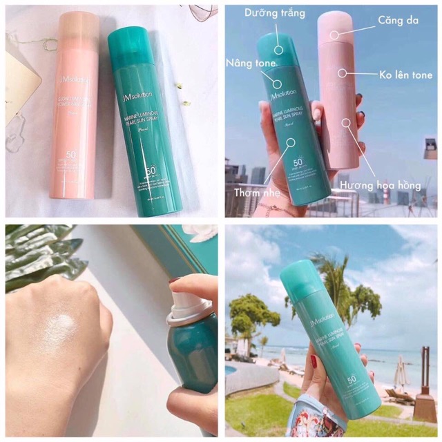 [HCM]Xịt chống nắng toàn thân Jm Solution SPF 50 Pa++++