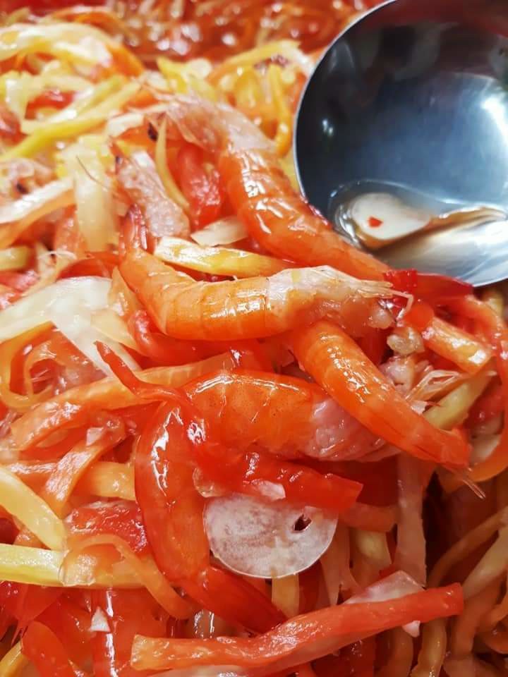hũ 500gr mắm (tôm) tép trộn đu đủ.