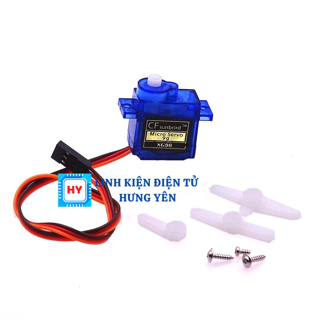 Động Cơ Servo Mini 9g Sg90 Góc Quay 180 độ - 360 độ