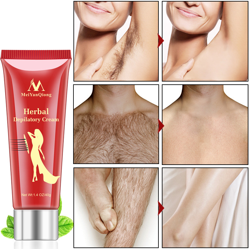 MeiYanQiong Kem Tẩy Lông Triệt Lông Wax Lông Tái Tạo Da Cream Hair Removal Painless Cream for Removal Armpit Legs Hair Body Care Shaving & Hair Removal nhập khẩu