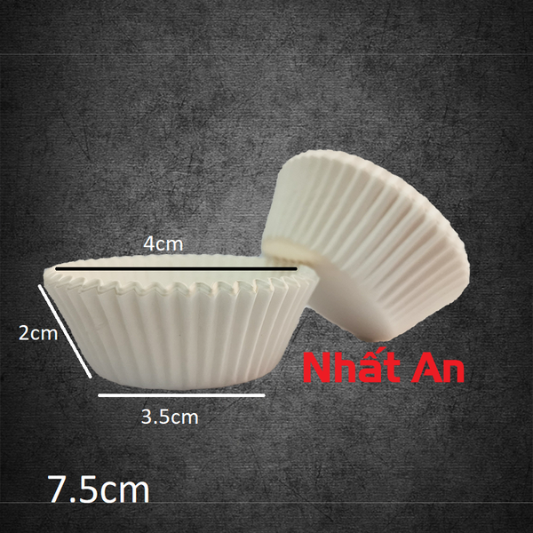[HCM]CHÉN GIẤY TRẮNG 7.5CM (1000 CÁI/CÂY)