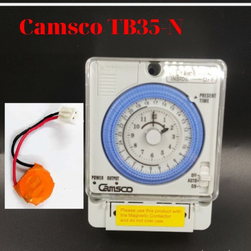 Đồng hồ hẹn giờ cơ camso tb-35n timer - tb35n,rơ le thời gian 24h camsco