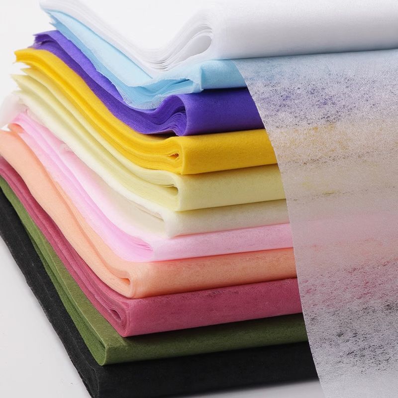 Giấy mếch gói hoa (xấp 28 tờ) giấy lụa vân long đủ màu phụ kiện làm hoa handmade