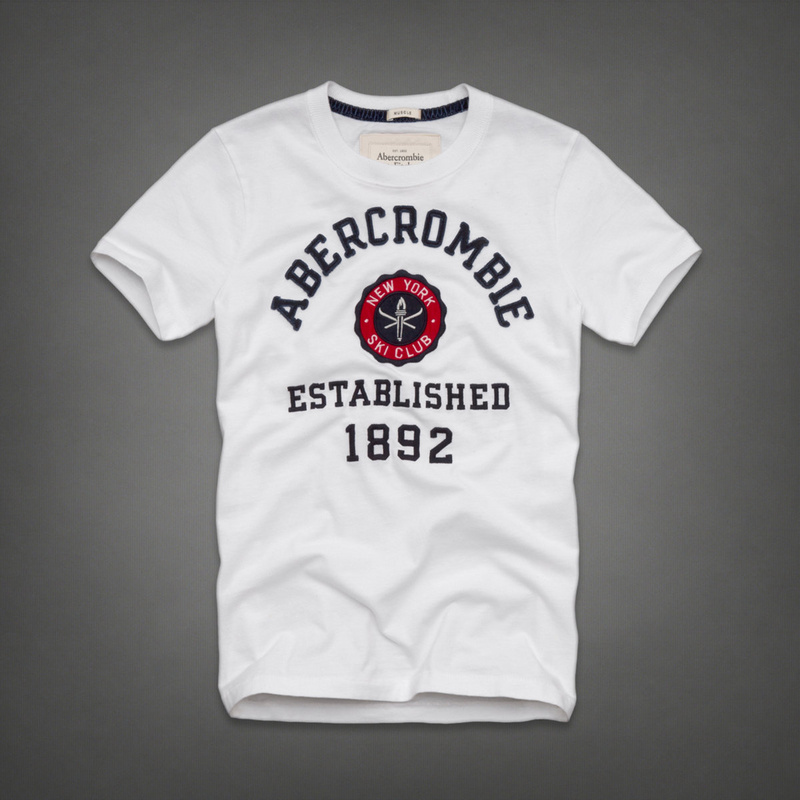 [HCM]Áo thun Abercrombie white N