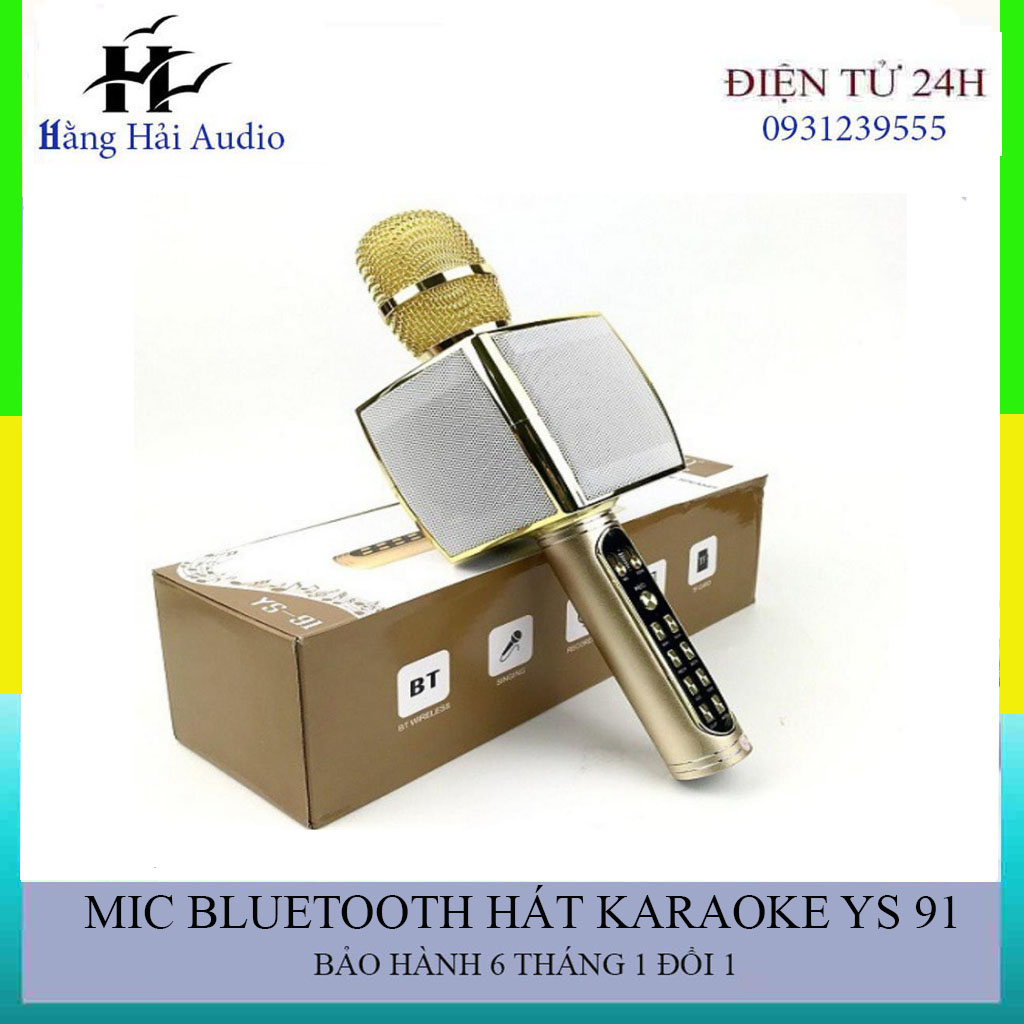 Mic Bluetooth hát karaoke YS 91