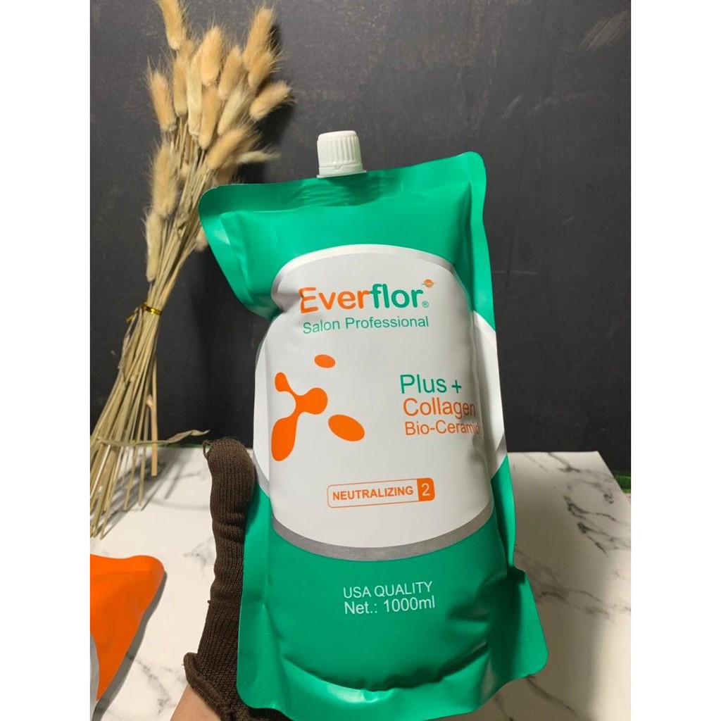 Kem duỗi túi collagen everflor neutralizing 1000ml số 2