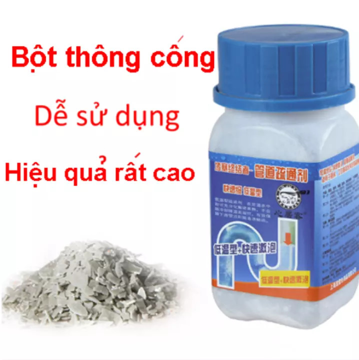 [HCM]Bột thông cống  loại cực mạnh thông tắc bồn cầu bồn vệ sinh cực mạnh