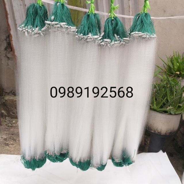 Lưới đánh cá 1 lớp  tép mắt lưới 1,2cm cao 60cm dài 50m đánh cá tép bé  (cam kết đổi trả trong 2 tuần đầu)