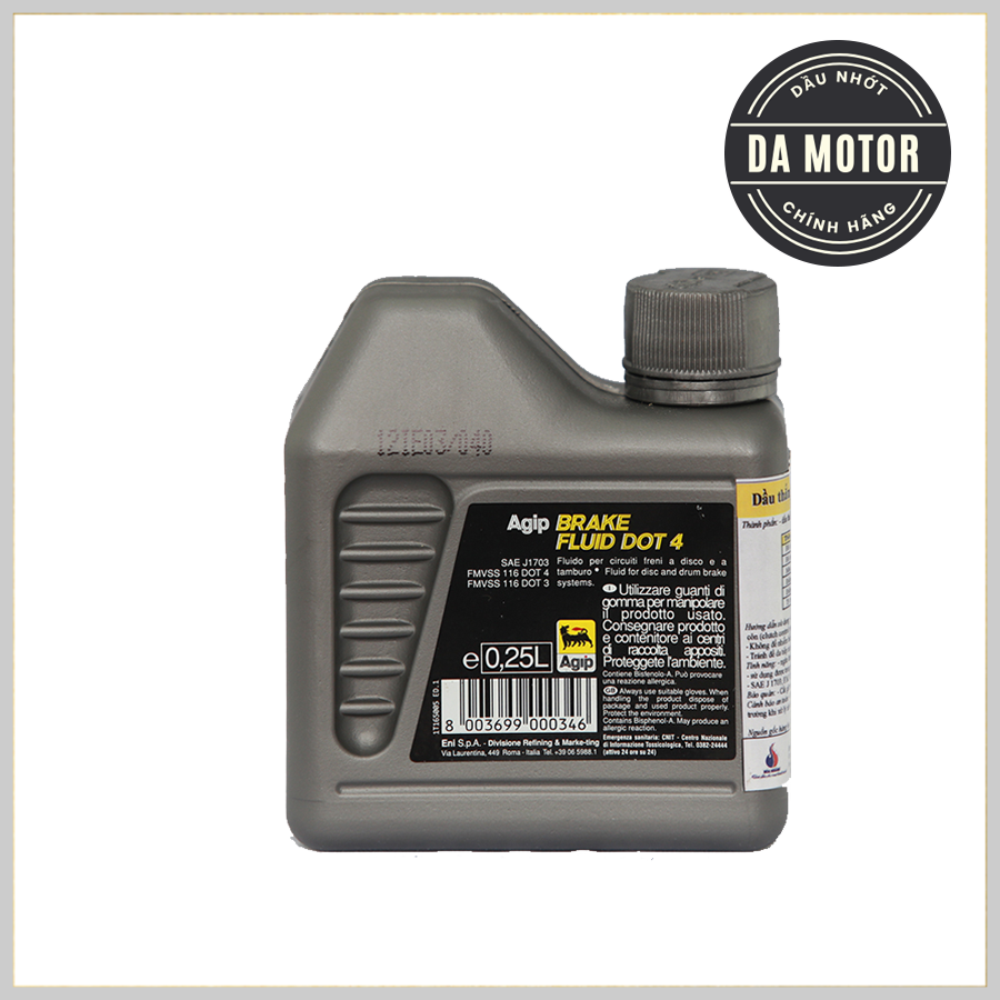 Dầu thắng Dot 4 cao cấp Eni Brake Fluid Dot 4 250ml