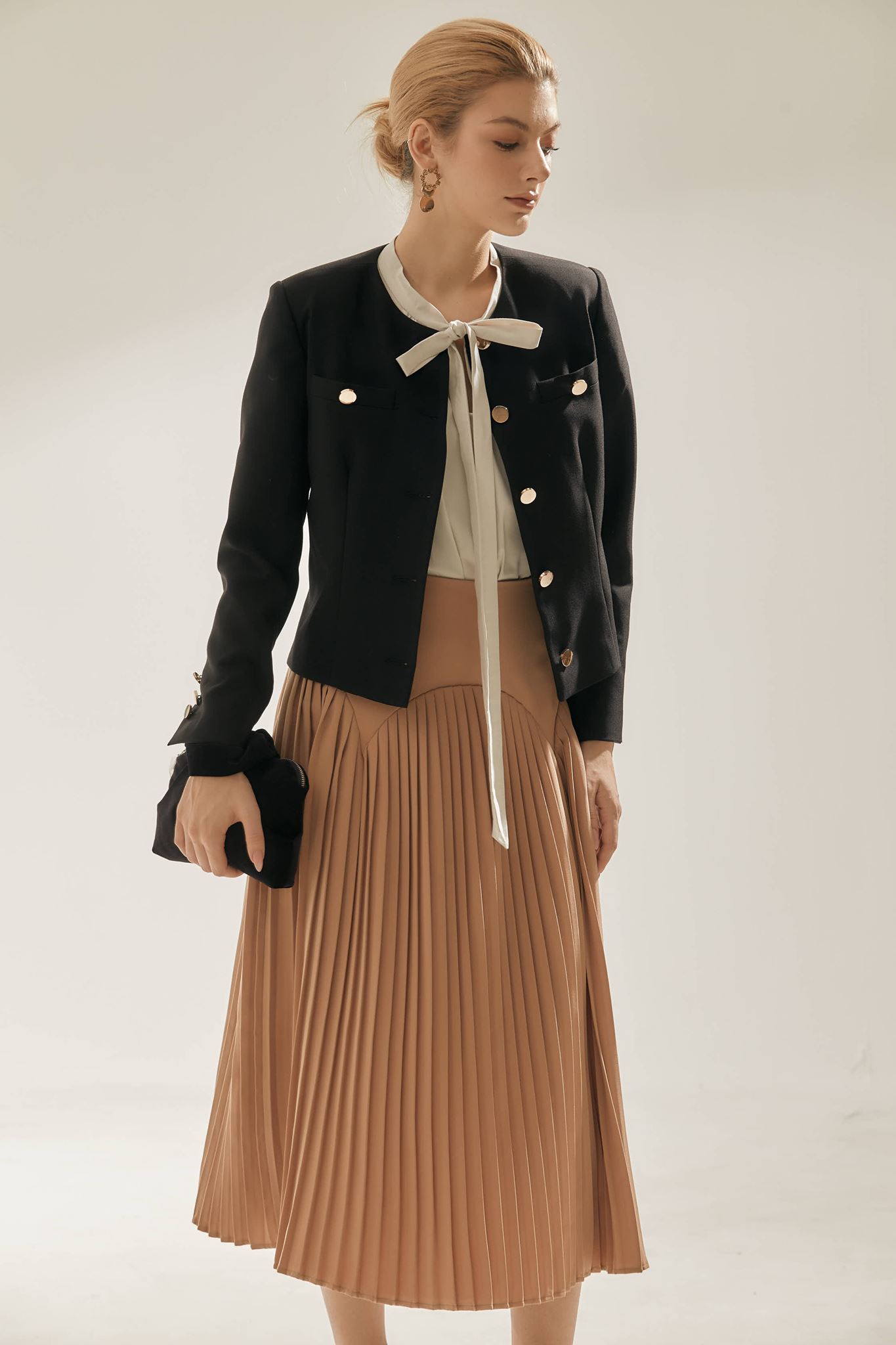 Moda de Lita - Chân váy midi xếp ly hình vòm