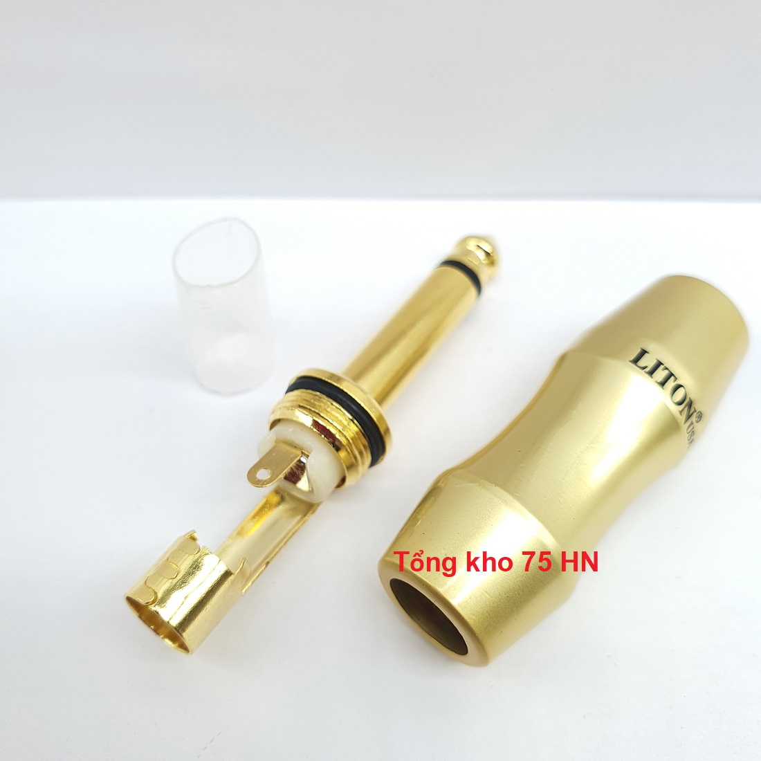 01 Jack Liton cao cấp 6.5mm Mono thẳng - jack hàn Liton USA