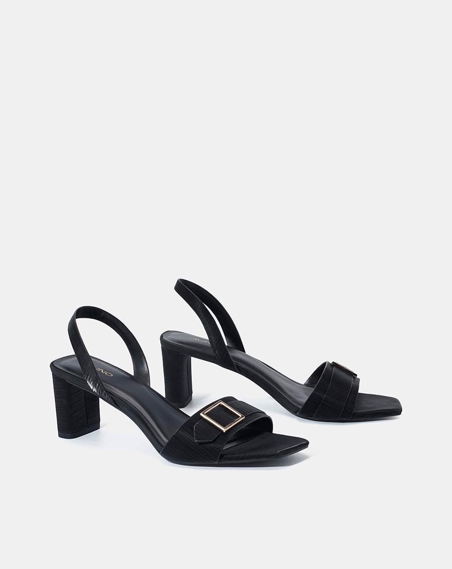 JUNO Giày sandal mũi vuông khóa trang trí SD07044