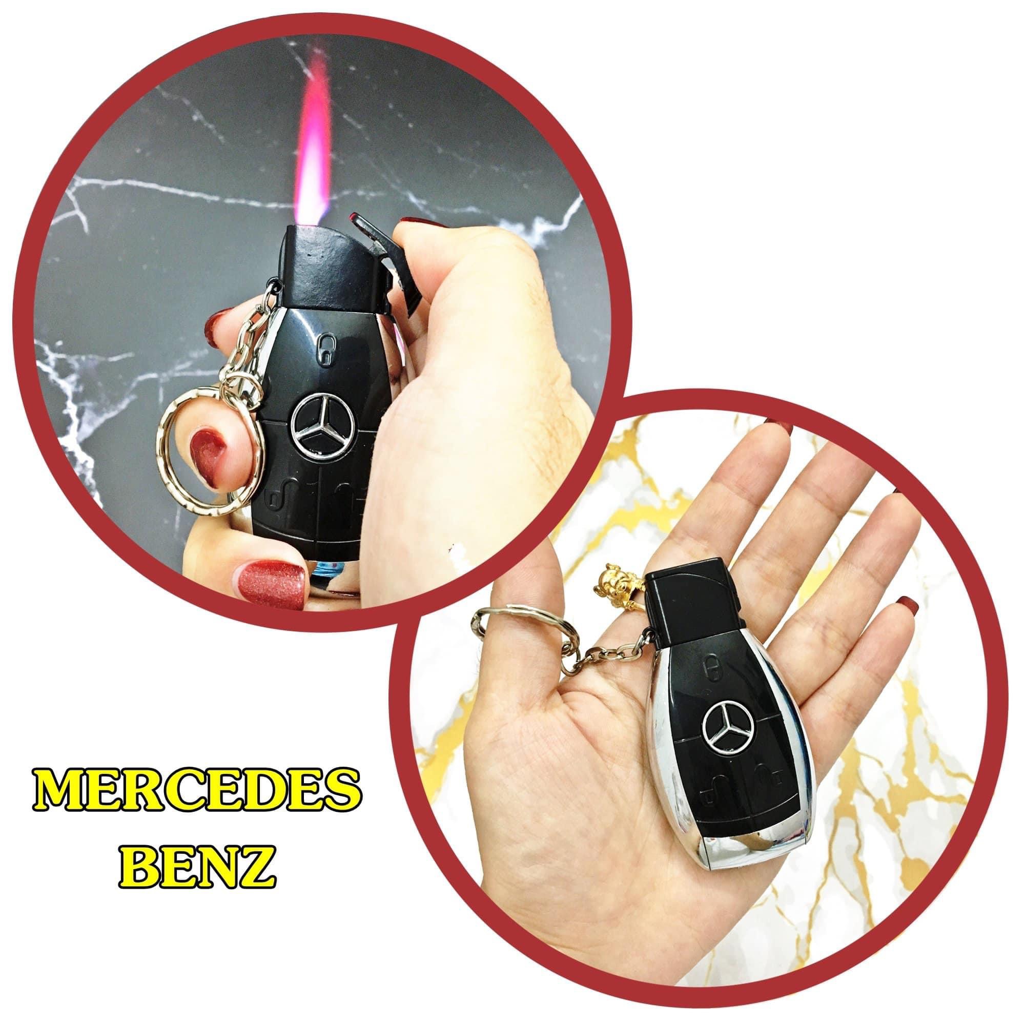 Bật lửa khè - Móc khoá xe hơi MER.CEDES(Xài gas)