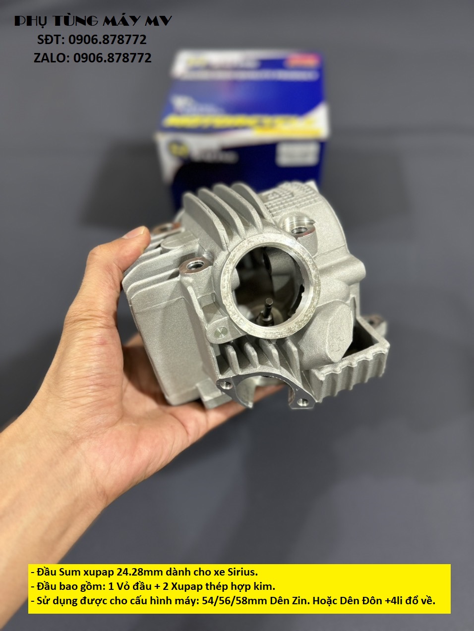 Đầu Sum Sirius 24.28 dành cho xe Sirius