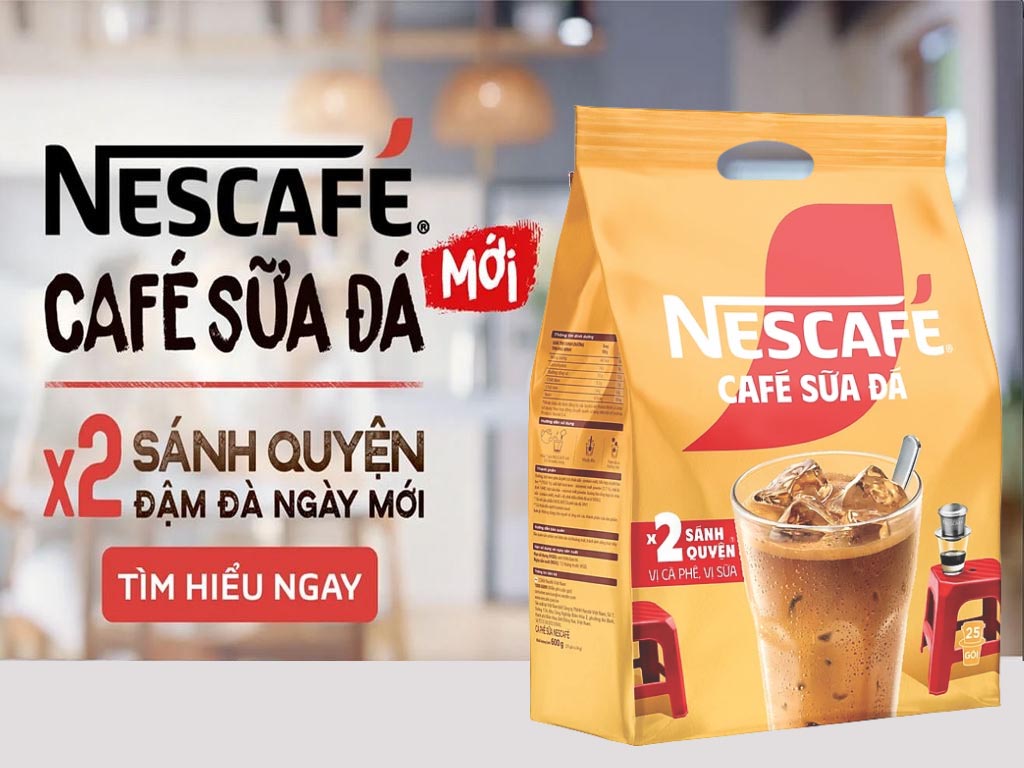 Cà Phê Sữa Đá Nescafé 3 In 1 Bịch 25 Gói