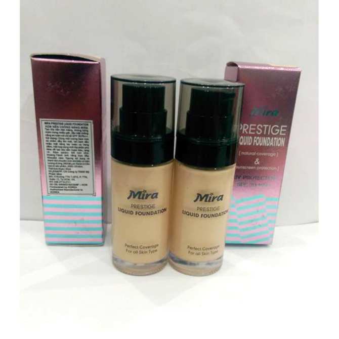 Kem nền chống nắng Mira Liquid Foundation