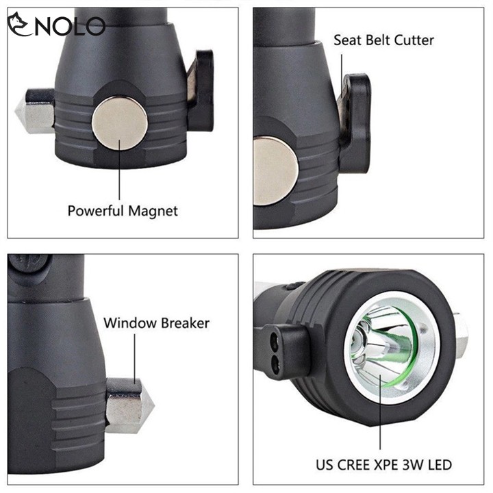 [HCM]Đèn pin 11 chức năng Solar Power Flashlight