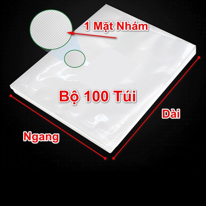 Túi hút chân không 1 mặt nhám 1 mặt trơn