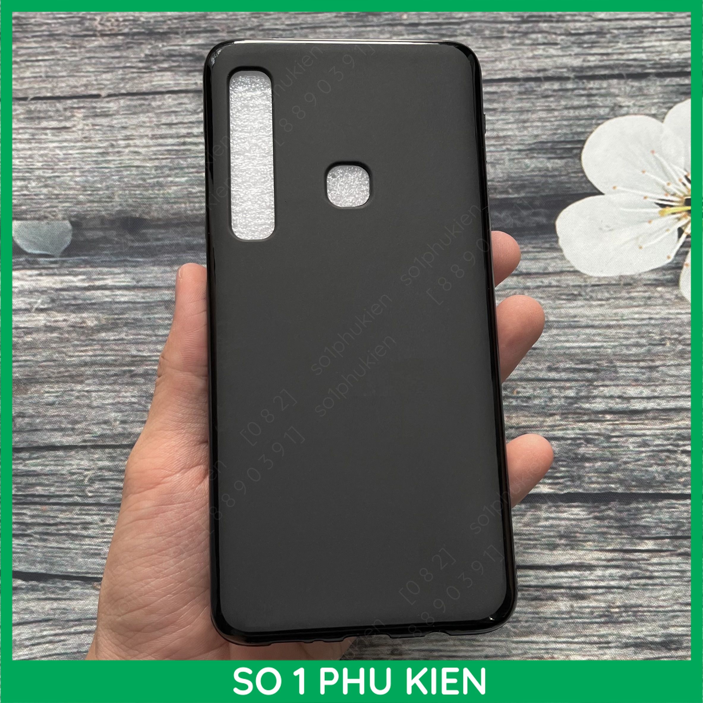 Ốp lưng Samsung A9 2018 dẻo đen TPU và dẻo trong viền gồ bảo vệ cam bền đẹp