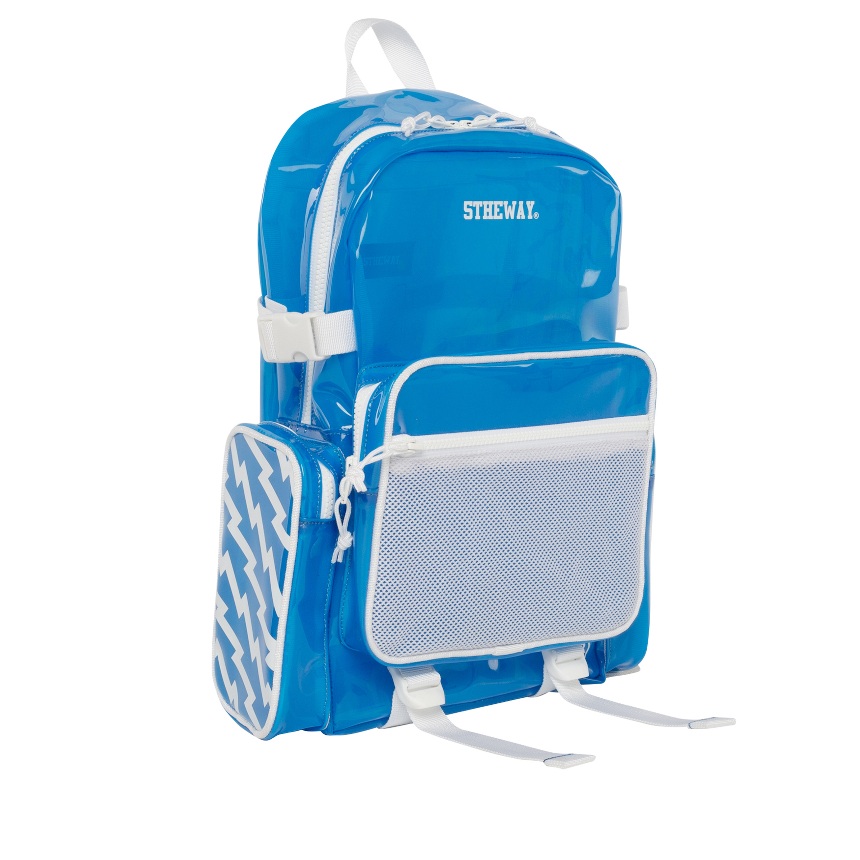 5THEWAY® Balo Trong Suốt Xanh aka /plastic/ ROCKET BACKPACK™ in BLUE™
