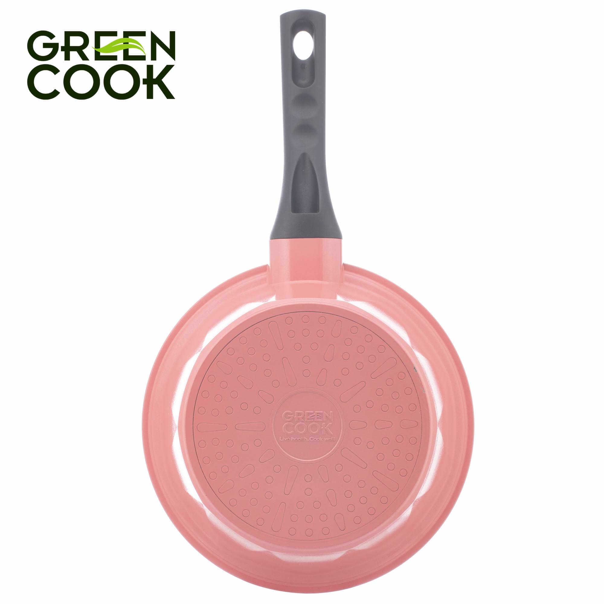 Nồi Đúc Ceramic Vân Đá Đáy Từ Chống Dính 18cm