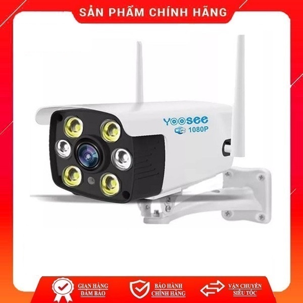 Camera ngoài trời chống nước kết nối wifi Yoosee Full HD 1080P 4 Led trợ sáng đàm thoại 2 chiều