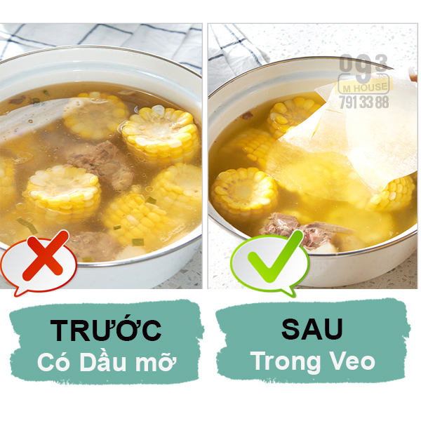 Bộ Giấy Thấm Thực Phẩm Dầu Giấy Lọc Dầu Giảm Chất Béo