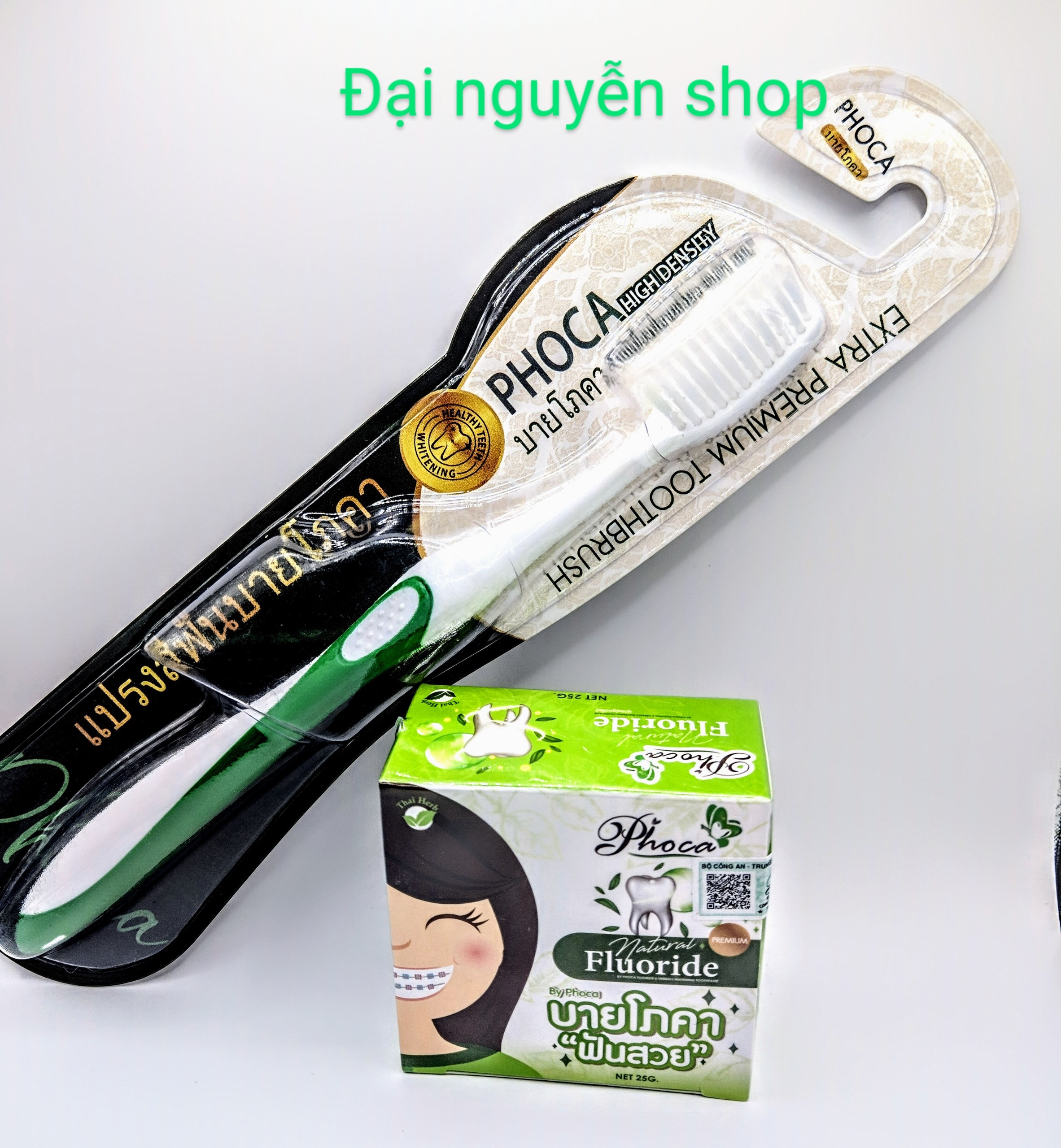 [ Bộ Đôi Chính Hãng Phoca] Kem đánh răng + Bàn Chải đánh răng Phoca