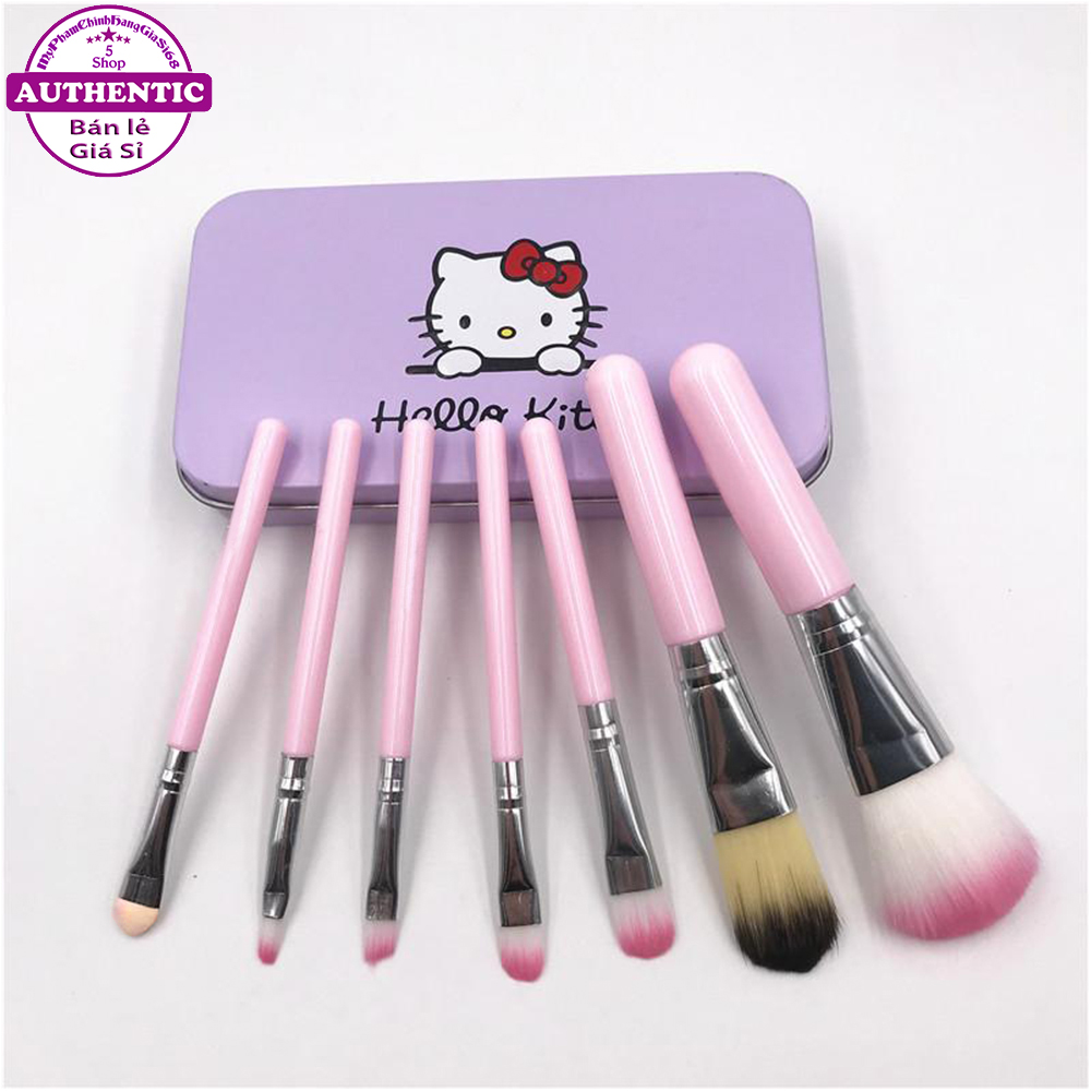 Bộ Cọ Trang Điểm Cá Nhân HELLO KITTY 7 Cây