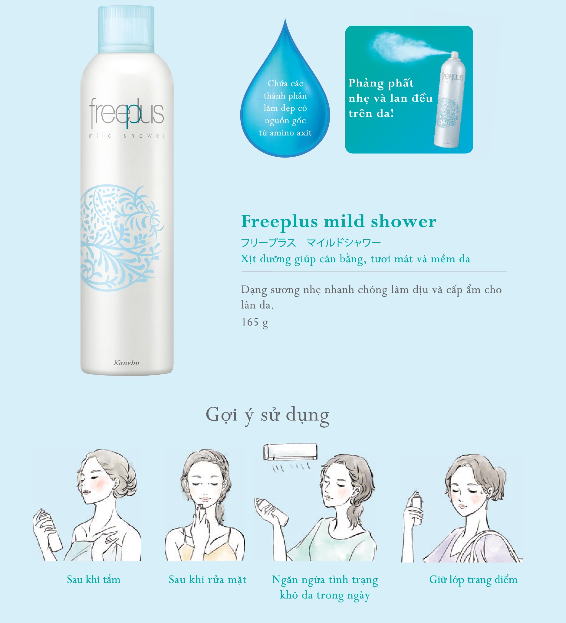 Xịt Dưỡng Ẩm Freeplus 165g
