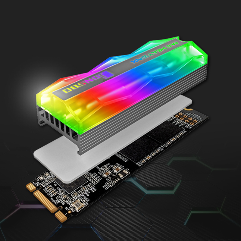 Jonsbo M.2 ARGB Lighting M.2 SSD Heatsink 5V 3Pin Solid State Hard Disk