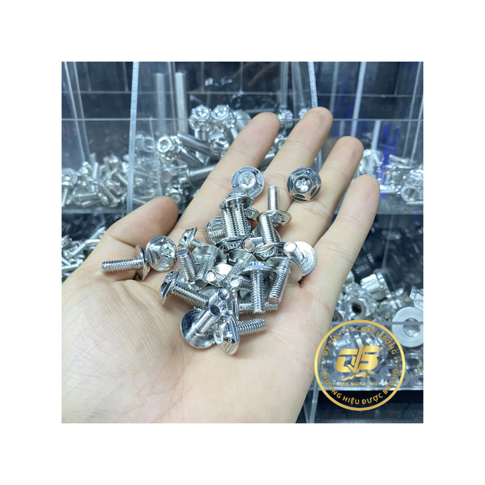 1 con ốc salaya 6li20 gắn dàn áo ốp pô che sên...