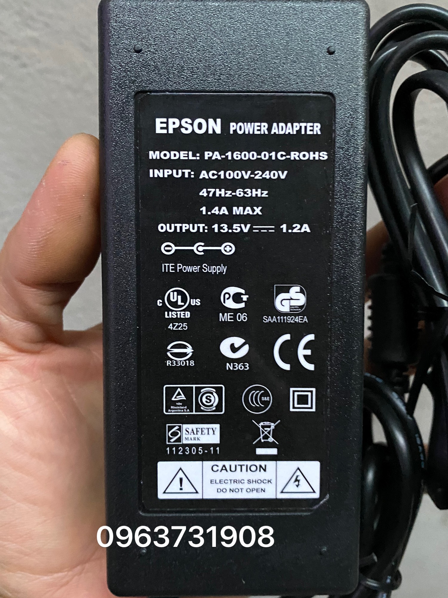 Adapter sạc loa kéo DC 13.5V hàng cao cấp