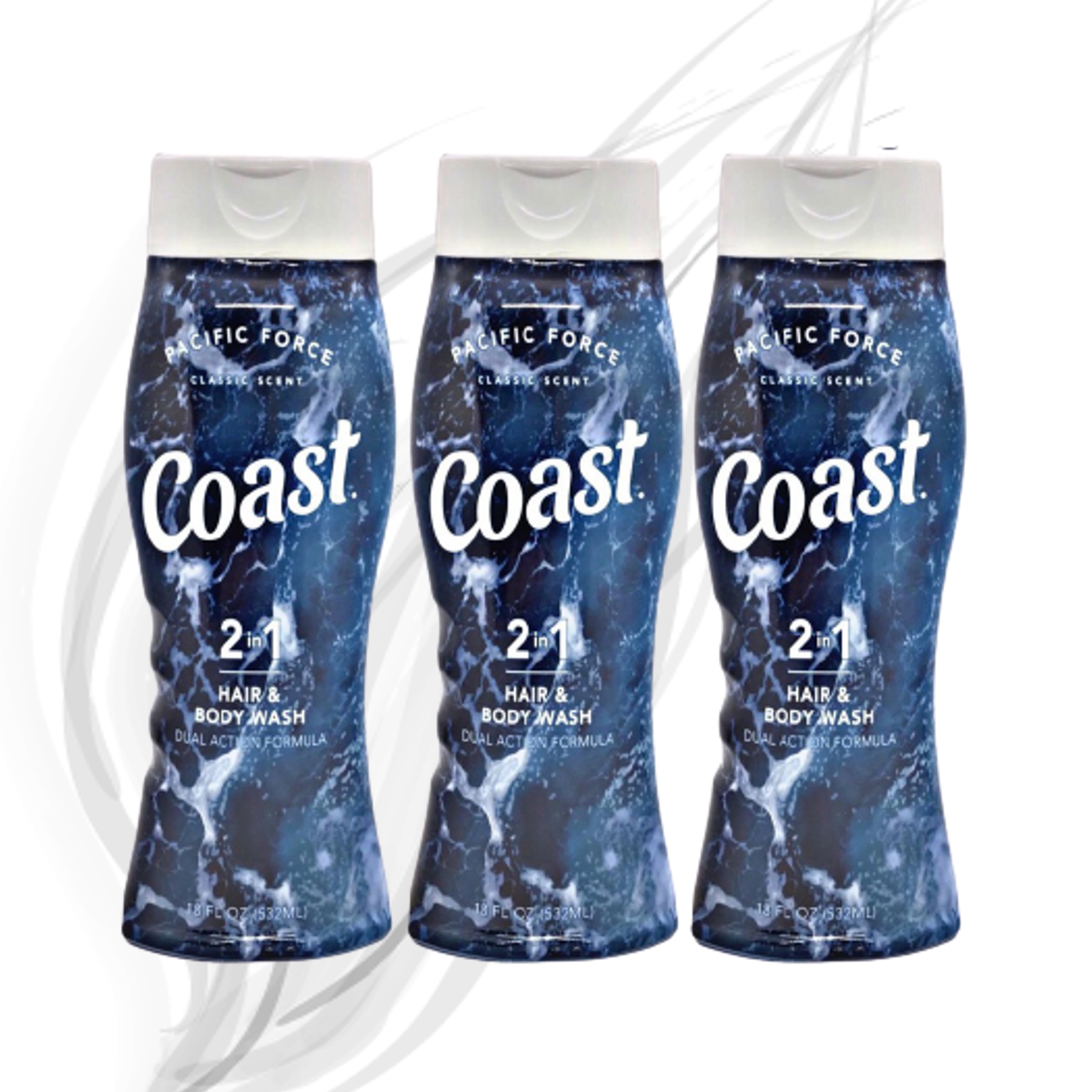 Sữa Tắm Gội Cho Nam Coast Classic Pacific Force Scent 532ml