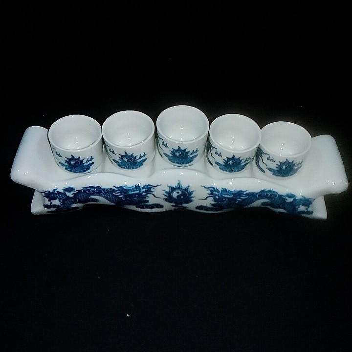 Bộ kỷ ngai 5 chén gốm sứ Bát Tràng ( không bao gồm chén)