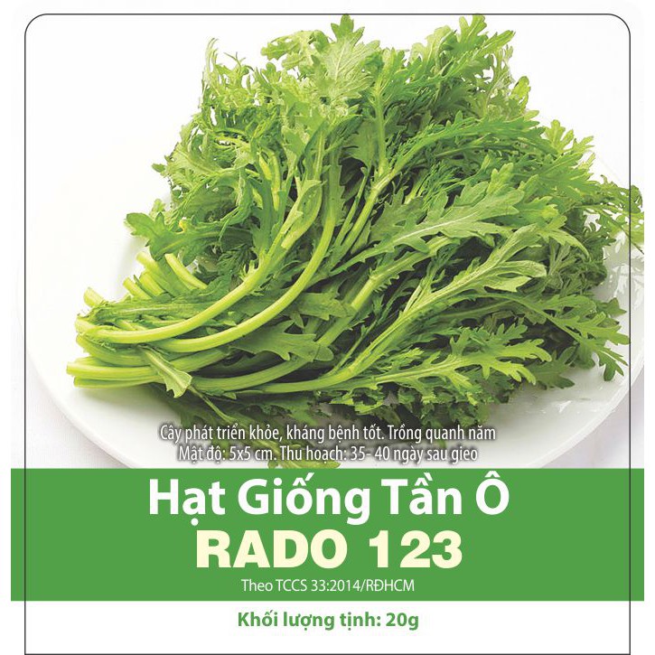 20G - Hạt Giống Rau Tần Ô (Cải Cúc)