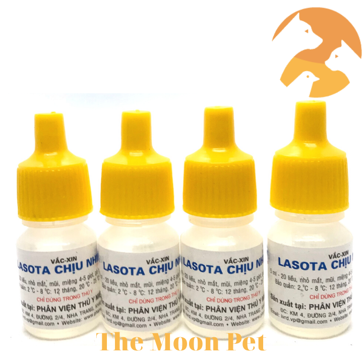 Lasota chịu nhiệt [4 lọ x 25 liều] nhỏ mắt mũi miệng gà con 1 tuần tuổi ngừa dịch tả