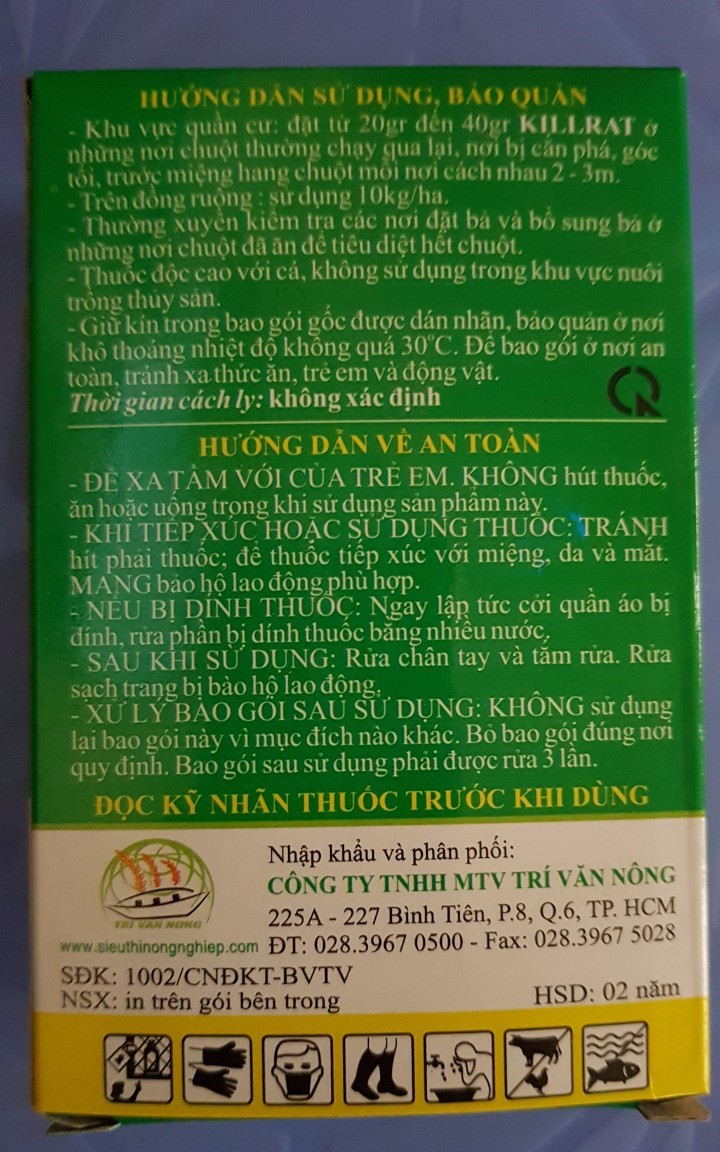 THUỐC TRỪ CHUỘT KILLRAT