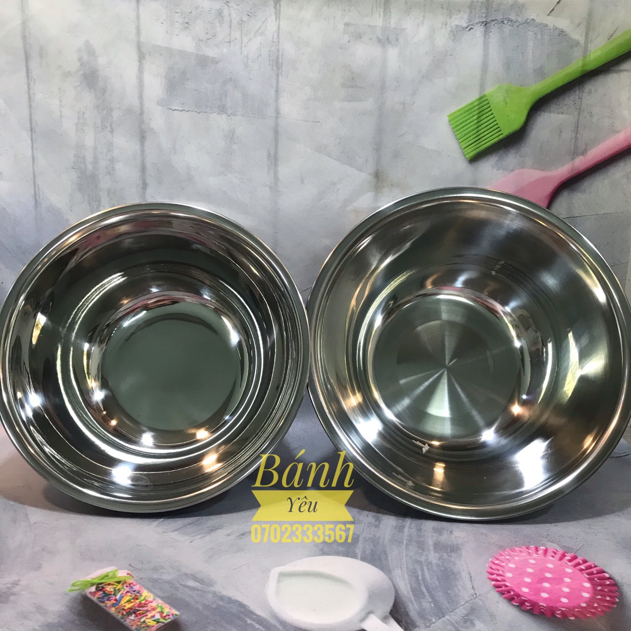 Tô Trộn/Âu Trộn Bột Inox 18cm-26cm